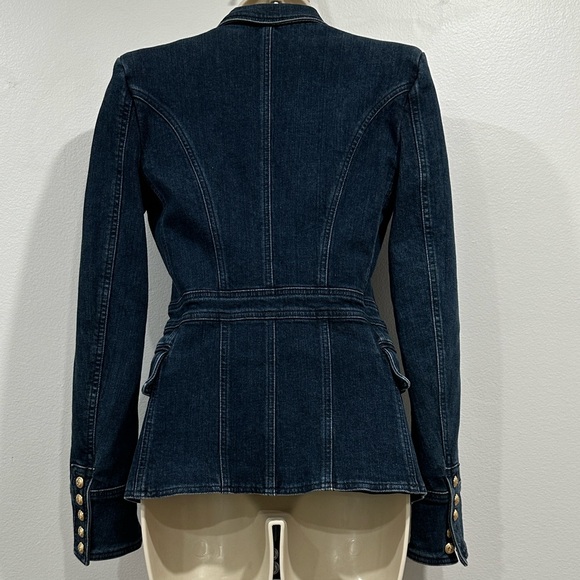 Like New! Authentic Balmain Denim Blazer - Picture 8 of 15